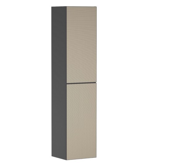 Пенал для ванної Hansgrohe Xevolos E 40х37х176 см петлі зліва сланцево-сірий матовий/візерункова бронза 54220390