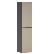 Пенал для ванної Hansgrohe Xevolos E 40х37х176 см петлі зліва сланцево-сірий матовий/візерункова бронза 54220390