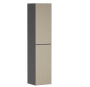 Пенал для ванной Hansgrohe Xevolos E 40х37х176 см петли слева сланцево-серый матовый/узорчатая бронза 54220390