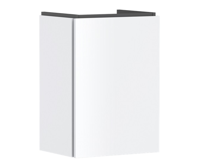 Тумба під раковину підвісна Hansgrohe Xilesa E 43х33 см петлі праворуч МДФ матовий білий 54246700