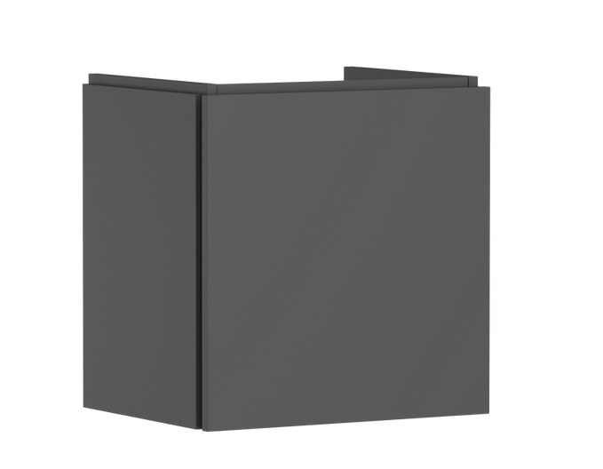 Тумба под раковину подвесная Hansgrohe Xilesa E 48х38 см МДФ сланцево-серый матовый 54247760