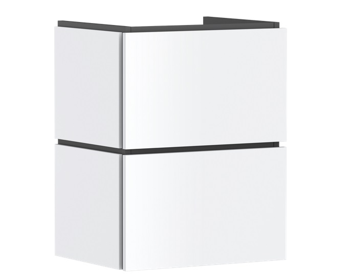 Тумба під раковину Hansgrohe Xilesa E 48х38 см МДФ матовий білий 54248700