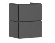 Тумба під раковину підвісна Hansgrohe Xilesa E 48х38 см МДФ сланцево-сірий матовий 54248760
