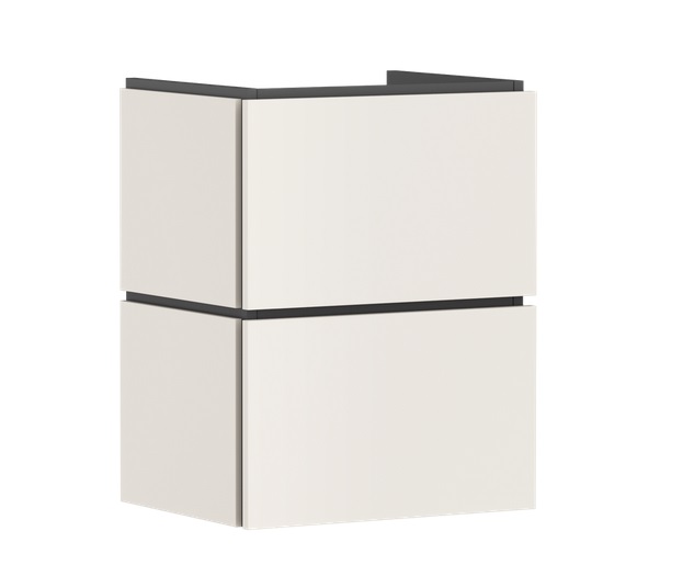 Тумба под раковину подвесная Hansgrohe Xilesa E 48х38 см МДФ песочно-бежевый матовый 54248780