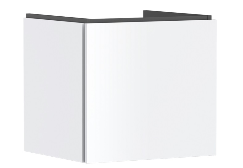 Тумба під раковину підвісна Hansgrohe Xilesa E 53х47 см МДФ матовий білий 54251700