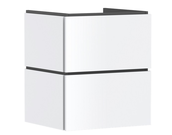 Тумба под раковину подвесная Hansgrohe Xilesa E 53х47 см МДФ матовый белый 54252700