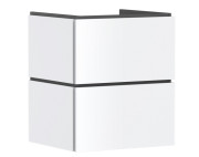 Тумба під раковину підвісна Hansgrohe Xilesa E 53х47 см МДФ матовий білий 54252700