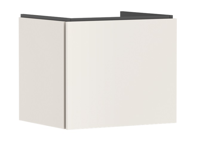 Тумба під раковину підвісна Hansgrohe Xilesa E 58х47 см МДФ пісочно-бежевий матовий 54253780