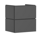 Тумба под раковину подвесная Hansgrohe Xilesa E 58х47 см МДФ сланцево-серый матовый 54254760