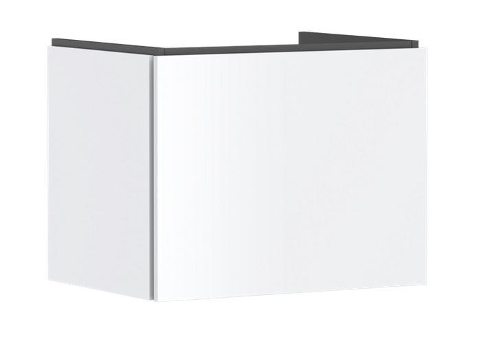Тумба под раковину подвесная Hansgrohe Xilesa E 63х47 см МДФ матовый белый 54255700