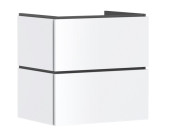 Тумба под раковину подвесная Hansgrohe Xilesa E 63х47 см МДФ матовый белый 54256700