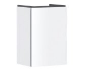 Тумба под раковину подвесная Hansgrohe Xilesa E 43х33 см петли слева МДФ матовый белый 54245700