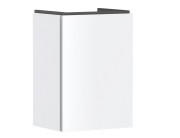 Тумба под раковину подвесная Hansgrohe Xilesa E 43х33 см петли слева МДФ матовый белый 54245700