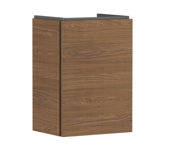 Тумба під раковину підвісна Hansgrohe Xilesa E 43х33 см петлі праворуч ДСП дуб кашемір 54246550