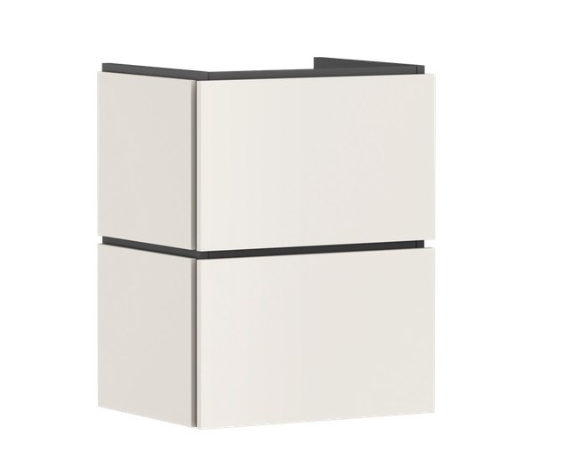 Тумба під раковину підвісна Hansgrohe Xilesa E 48х38 см МДФ пісочно-бежевий матовий 54248780