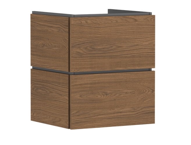 Тумба під раковину підвісна Hansgrohe Xilesa E 53х47 см ДСП дуб кашемір 54252550