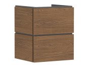 Тумба під раковину підвісна Hansgrohe Xilesa E 53х47 см ДСП дуб кашемір 54252550