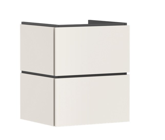 Тумба під раковину підвісна Hansgrohe Xilesa E 53х47 см МДФ пісочно-бежевий матовий 54252780