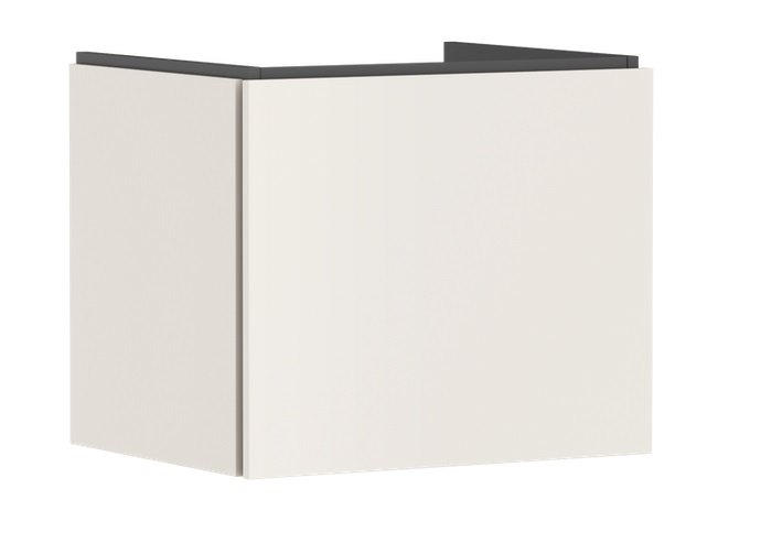 Тумба под раковину подвесная Hansgrohe Xilesa E 58х47 см МДФ песочно-бежевый матовый 54253780