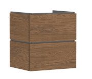 Тумба под раковину подвесная Hansgrohe Xilesa E 58х47 см ДСП дуб кашемир 54254550