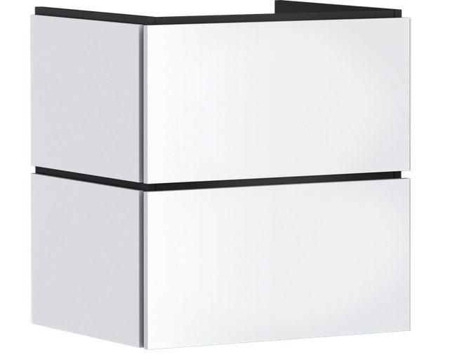 Тумба під раковину підвісна Hansgrohe Xilesa E 58х47 см МДФ матовий білий 54254700