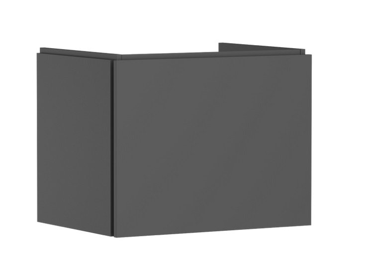 Тумба під раковину підвісна Hansgrohe Xilesa E 63х47 см МДФ сланцево-сірий матовий 54255760