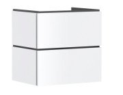 Тумба під раковину підвісна Hansgrohe Xilesa E 63х47 см МДФ матовий білий 54256700