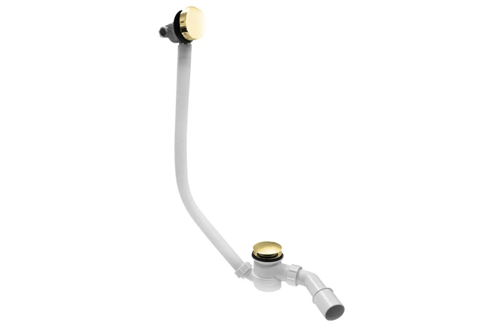 Злив-перелив для ванни McAlpine клік-клак із наповненням золото HCN2600CC-15MM-GOLD
