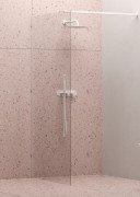 Душевая неподвижная стенка Ravak Walk-In Wall 100 белый матовый профиль стекло transparent GW9WA0E0SZ1
