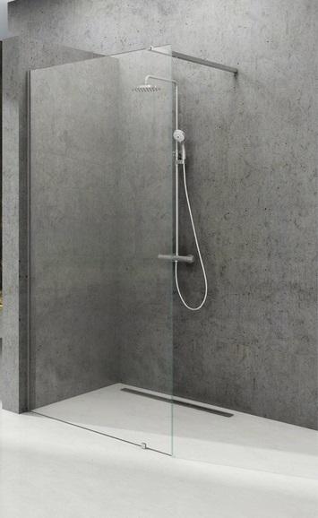 Душова нерухома стінка Ravak Walk-In Wall 90 полірований алюміній скло transparent GW9W70C0SZ1