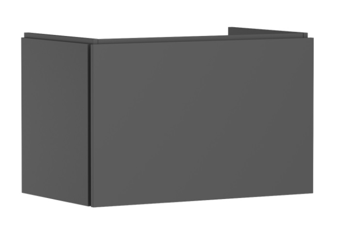 Тумба под раковину подвесная Hansgrohe Xilesa E 78х47 см МДФ сланцево-серый матовый 54259760