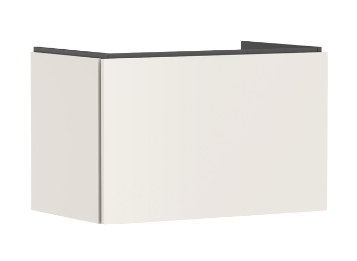 Тумба под раковину подвесная Hansgrohe Xilesa E 78х47 см МДФ песочно-бежевый матовый 54259780