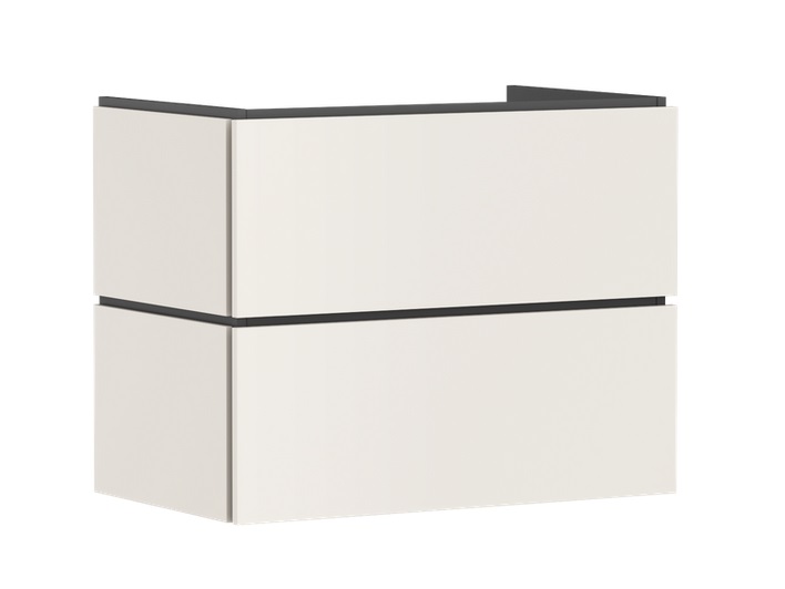 Тумба під раковину підвісна Hansgrohe Xilesa E 78х47 см МДФ пісочно-бежевий матовий 54260780