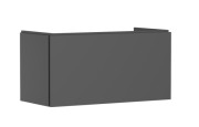 Тумба під раковину підвісна Hansgrohe Xilesa E 98х47 см МДФ сланцево-сірий матовий 54261760