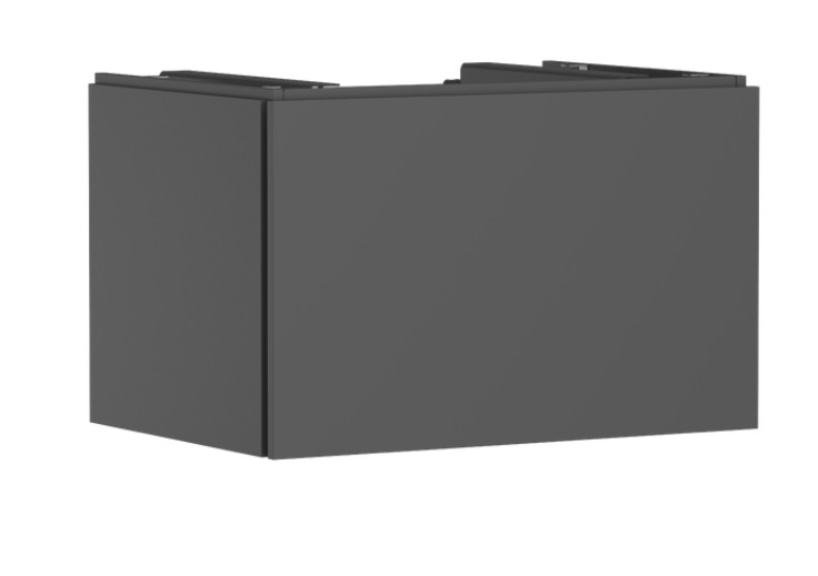 Тумба під раковину підвісна Hansgrohe Xilesa E 78х55 см МДФ сланцево-сірий матовий 54265760