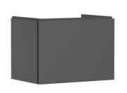 Тумба под раковину подвесная Hansgrohe Xilesa E 68х47 см МДФ сланцево-серый матовый 54257760