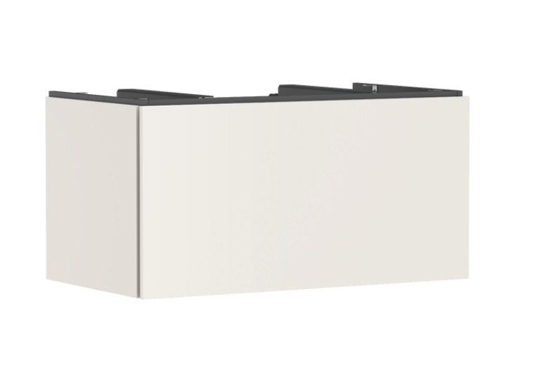 Тумба под раковину подвесная Hansgrohe Xilesa E 98х55 см МДФ песочно-бежевый матовый 54266780