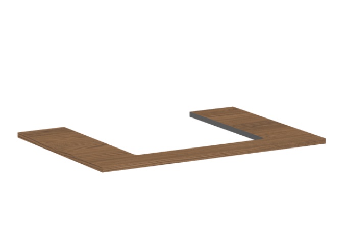 Стільниця під раковину Hansgrohe Xilesa E 78х55 з вирізом по центру ДСП дуб кашемір 54269550