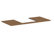 Столешница под раковину Hansgrohe Xilesa E 118х55 с вырезом по центру ДСП дуб кашемир 54271550