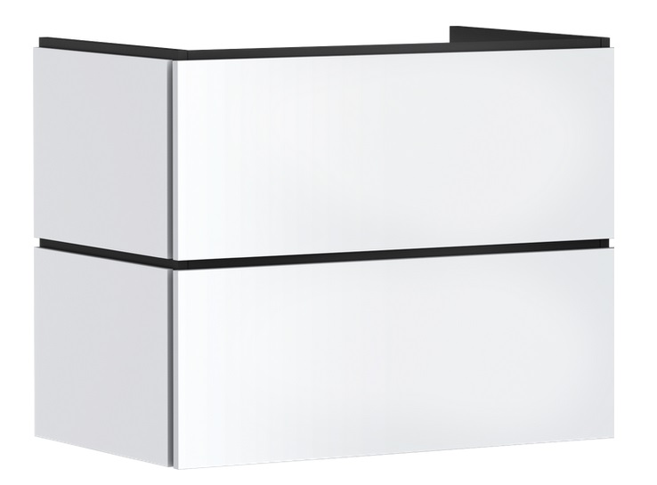 Тумба под раковину подвесная Hansgrohe Xilesa E 78х47 см МДФ матовый белый 54260700