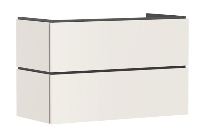 Тумба під раковину підвісна Hansgrohe Xilesa E 98х47 см МДФ пісочно-бежевий матовий 54262780