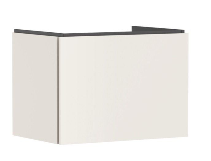 Тумба под раковину подвесная Hansgrohe Xilesa E 68х47 см МДФ песочно-бежевый матовый 54257780