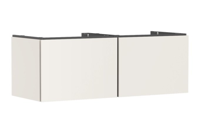 Тумба під раковину підвісна Hansgrohe Xilesa E 137,5х55 см МДФ пісочно-бежевий матовий 54268780