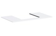 Столешница под раковину Hansgrohe Xilesa E 98х55 с вырезом по центру ДСП матовый белый 54270700