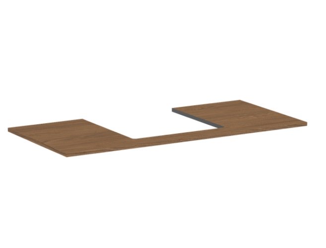 Стільниця під раковину Hansgrohe Xilesa E 118х55 з вирізом по центру ДСП дуб кашемір 54271550