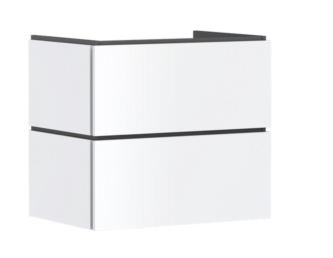 Тумба під раковину підвісна Hansgrohe Xilesa E 68х47 см МДФ матовий білий 54258700