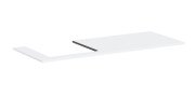 Столешница под раковину Hansgrohe Xilesa E 137,5х55 вырез слева ДСП матовый белый 54272700