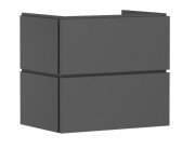 Тумба під раковину підвісна Hansgrohe Xilesa E 68х47 см МДФ сланцево-сірий матовий 54258760