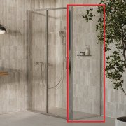 Душевая боковая стенка Ravak X-Point Slim XPSPS 100 профиль полированный алюминий стекло transparent X90VA0C0FZ1