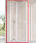 Душові двері Ravak Chrome CRV2-100 орна профіль білий матовий скло transparent 1QVA0E00Z1